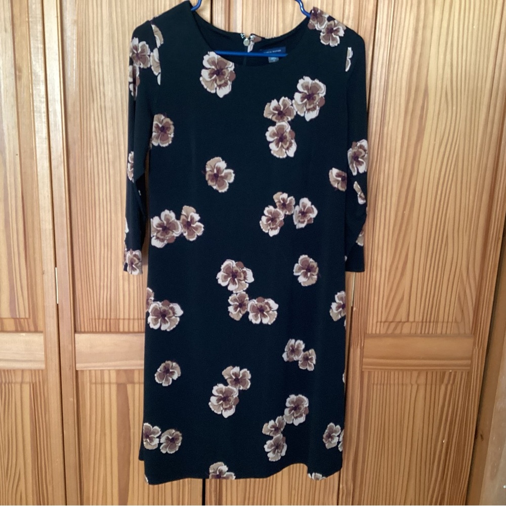 Tommy Hilfiger Black Dress with Floral Pattern